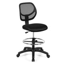 Adjustable Height Mid Back Mesh Drafting Office Chair by LJGDeals