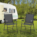 4 Pieces Portable Outdoor Folding Chair with Armrest by LJGDeals