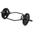 56 Inch Olympic Hexagon Deadlift Trap Bar with Folding Grips Powerlifting by LJGDeals