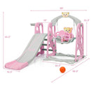 3 in 1 Toddler Climber and Swing Set Slide Playset by LJGDeals