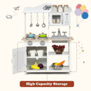 Wooden Pretend Play Kitchen Set for Kids with Accessories and Sink by LJGDeals