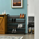 2/3/4 Tiers Flat and Slant Metal Shoe Rack for Entryway Hallway-4-Tier by LJGDeals