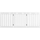 24 Inch Folding Wooden Freestanding Dog Gate with 360¬∞ Flexible Hinge for Pet by LJGDeals