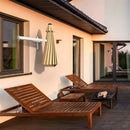 8ft Wall-Mounted Telescopic Folding Tilt Sun Shade Umbrella by LJGDeals