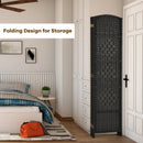 6.5Ft 6-Panel Weave Folding Fiber Room Divider Screen by LJGDeals