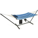Hammock Chair Stand Set Cotton Swing with Pillow Cup Holder Indoor Outdoor by LJGDeals
