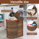 Handwoven Laundry Hamper Basket with 2 Removable Liner Bags by LJGDeals