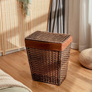 Foldable Handwoven Laundry Hamper with Removable Liner by LJGDeals