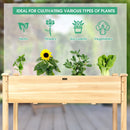 Wooden Raised Vegetable Garden Bed Elevated Grow Vegetable Planter by LJGDeals