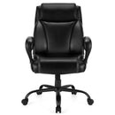 400 Pounds Big and Tall Adjustable High Back Leather Office Chair by LJGDeals