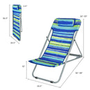 Portable Beach Chair Set of 2 with Headrest by LJGDeals