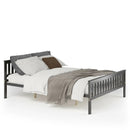 Queen Wood Platform Bed with Headboard by LJGDeals