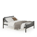 Full Size Wood Platform Bed with Headboard by LJGDeals