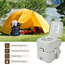 5.3 Gallon 20 L Portable Travel Toilet for Camping RV Indoor Outdoor by LJGDeals