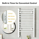 2-in-1 150W Freestanding and Wall-mounted Towel Warmer Drying Rack with Timer by LJGDeals