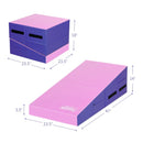 Folding Wedge Exercise Gymnastics Mat with Handles by LJGDeals