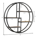 Hanging Storage Shelf Circular Wall-Mounted 4-Tier Rack by LJGDeals