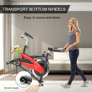 Magnetic Exercise Bike Fitness Cycling Bike with 35Lbs Flywheel for Home and Gym-Black & Red by LJGDeals