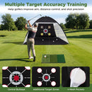 Golf Practice Net 10.3x6.5ft with Foldable Tri-Turf Mat by LJGDeals