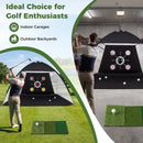 Golf Practice Net 10.3x6.5ft with Foldable Tri-Turf Mat by LJGDeals