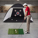 Golf Practice Net 10.3x6.5ft with Foldable Tri-Turf Mat by LJGDeals