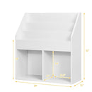 Kids Wooden Bookshelf Bookcase Children Toy Storage Cabinet Organizer-White by LJGDeals