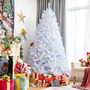 8 Feet Artificial Christmas Tree with 1636 Iridescent Branch Tips by LJGDeals