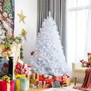 6 Feet Iridescent Tinsel Artificial Christmas Tree with 792 Branch Tips by LJGDeals