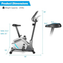 Magnetic Stationary Upright Exercise Bike with LCD Monitor and Pulse Sensor by LJGDeals