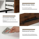 42 Inch Industrial Console Table with 2 Drawers for Entryway Hallway by LJGDeals