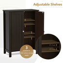 2-Door Bathroom Floor Storage Cabinet Space Saver Organizer by LJGDeals