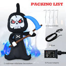 6 Feet Halloween Inflatable Decorations with Built-in LED Lights by LJGDeals