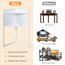 Corner Computer Desk with Hutch and Storage Shelves by LJGDeals