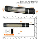 1500W Outdoor Electric Patio Heater with Remote Control by LJGDeals
