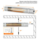 1500W Outdoor Electric Patio Heater with Remote Control by LJGDeals