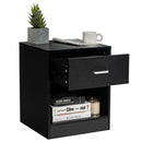 Modern Nightstand with Storage Drawer and Cabinet by DirectDeals