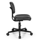 PU Leather Adjustable Office Chair Swivel Task Chair with Backrest by LJGDeals