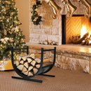 17 Inch U-Shaped Firewood Rack Steel by LJGDeals