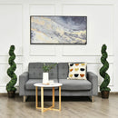 2 Pack 4 Feet Artificial Spiral Boxwood Topiary Indoor Outdoor Decor by LJGDeals