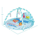 Baby Activity Play Piano Gym Mat with 5 Hanging Sensory Toys by LJGDeals