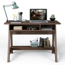 Mid Century Writing Desk with Storage Cubes and Hidden Compartment by DirectDeals