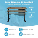 48-inch Electric Height Adjustable Standing Desk with Control Panel by LJGDeals