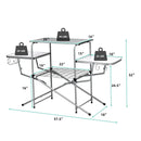 Foldable Outdoor BBQ Table Grilling Stand by LJGDeals