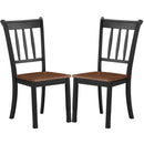 2 Pieces Solid Whitesburg Spindle Back Wood Dining Chairs by LJGDeals