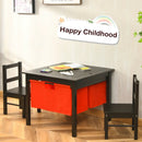 2-in-1 Kids Activity Table and 2 Chairs Set with Storage Building Block Table by LJGDeals