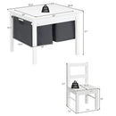 2-in-1 Kids Activity Table and 2 Chairs Set with Storage Building Block Table by LJGDeals