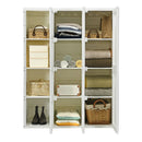 Clothes Foldable Armoire Wardrobe Closet with 12 Cubby Storage by LJGDeals
