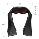 Shiatsu Neck Massager with Heat and Deep Tissue 3D-Kneading-Black by LJGDeals