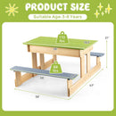 3-in-1 Outdoor Wooden Kids Water Sand Table with Play Boxes by LJGDeals
