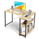 48 Inch Reversible L Shaped Computer Desk with Adjustable Shelf by LJGDeals